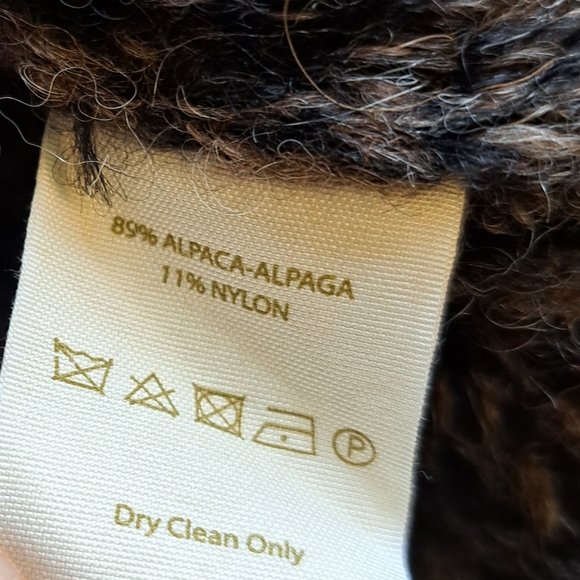 Free People She's All That Turtleneck Sweater Brown Alpaca Oversized Boho Size S - Picture 11 of 12